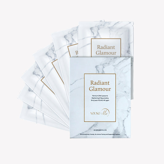 YOUNGME Radiant Glamour UVIR Post Laser Skincare K-Beauty Sheet Mask - Rejuvenating with Premium PDRN, EGF, CICA